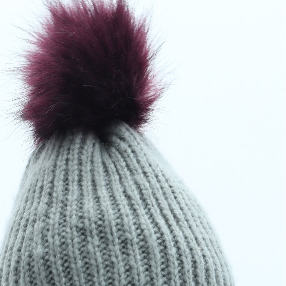 Mountain Warehouse Womens Grey Acrylic Bobble Hat One Size