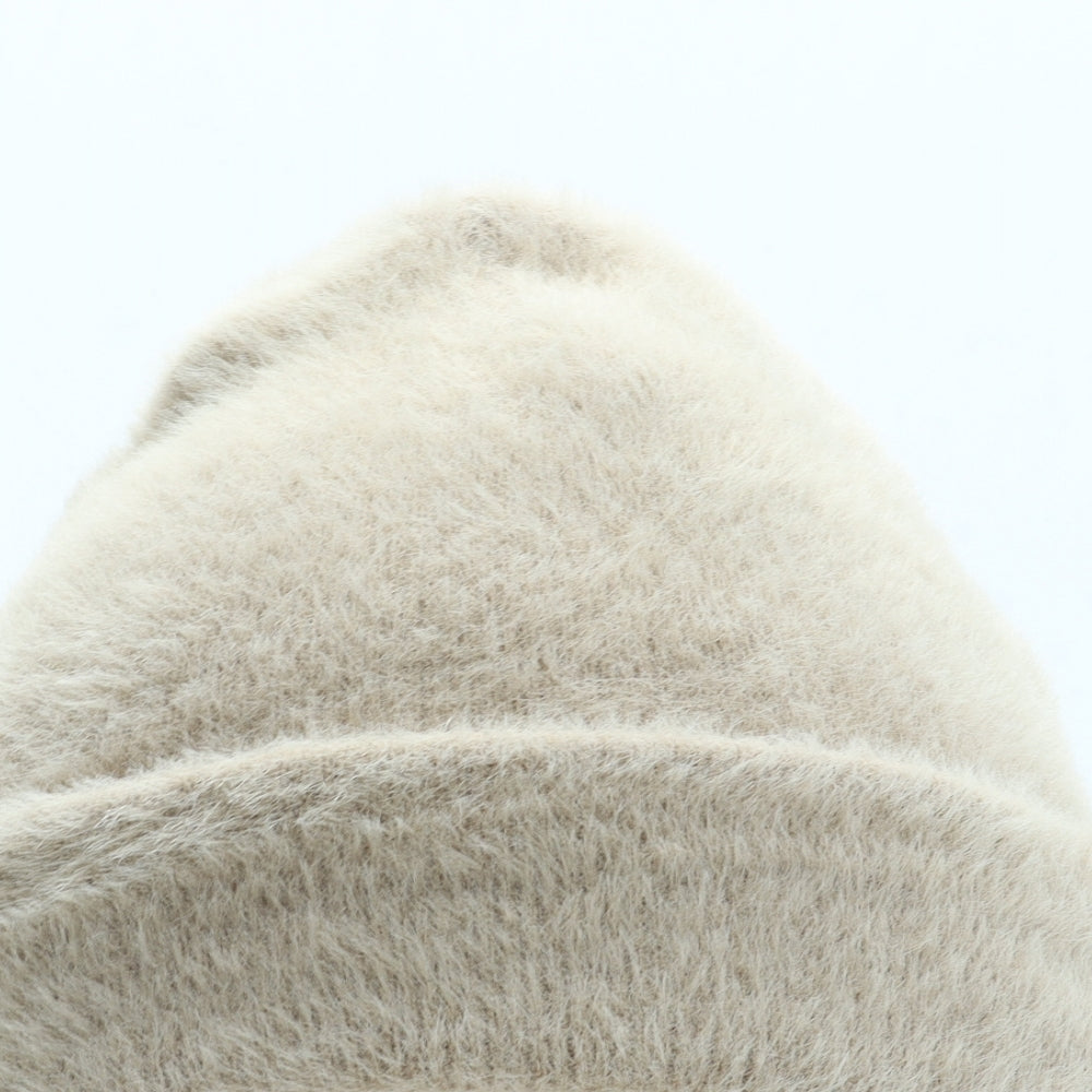 NEXT Womens Beige Nylon Beanie One Size