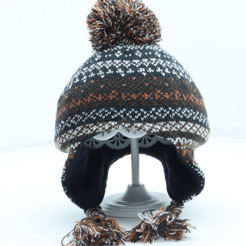 Preworn Boys Multicoloured Fair Isle Acrylic Winter Hat Size S