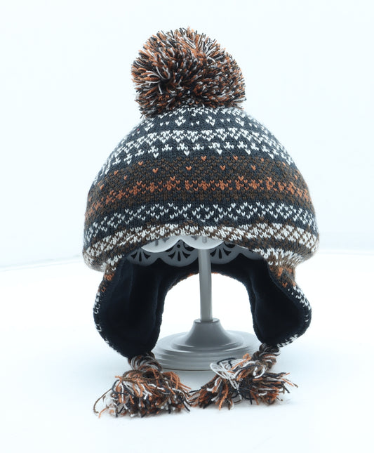 Preworn Boys Multicoloured Fair Isle Acrylic Winter Hat Size S