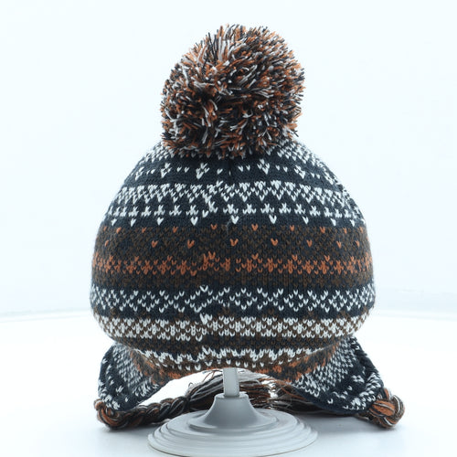 Preworn Boys Multicoloured Fair Isle Acrylic Winter Hat Size S