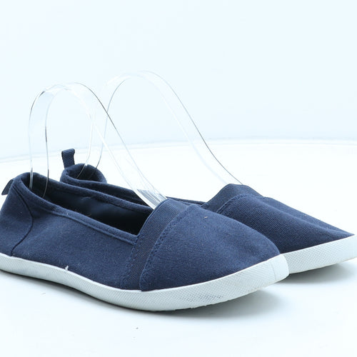 Primark Womens Blue Synthetic Slip On Casual UK