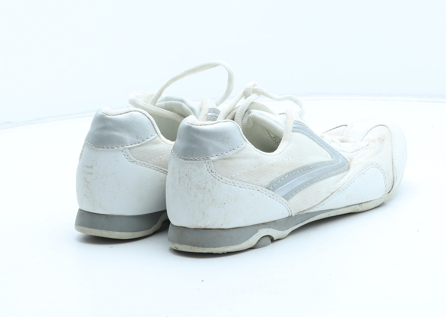 F&F Womens White Synthetic Trainer UK