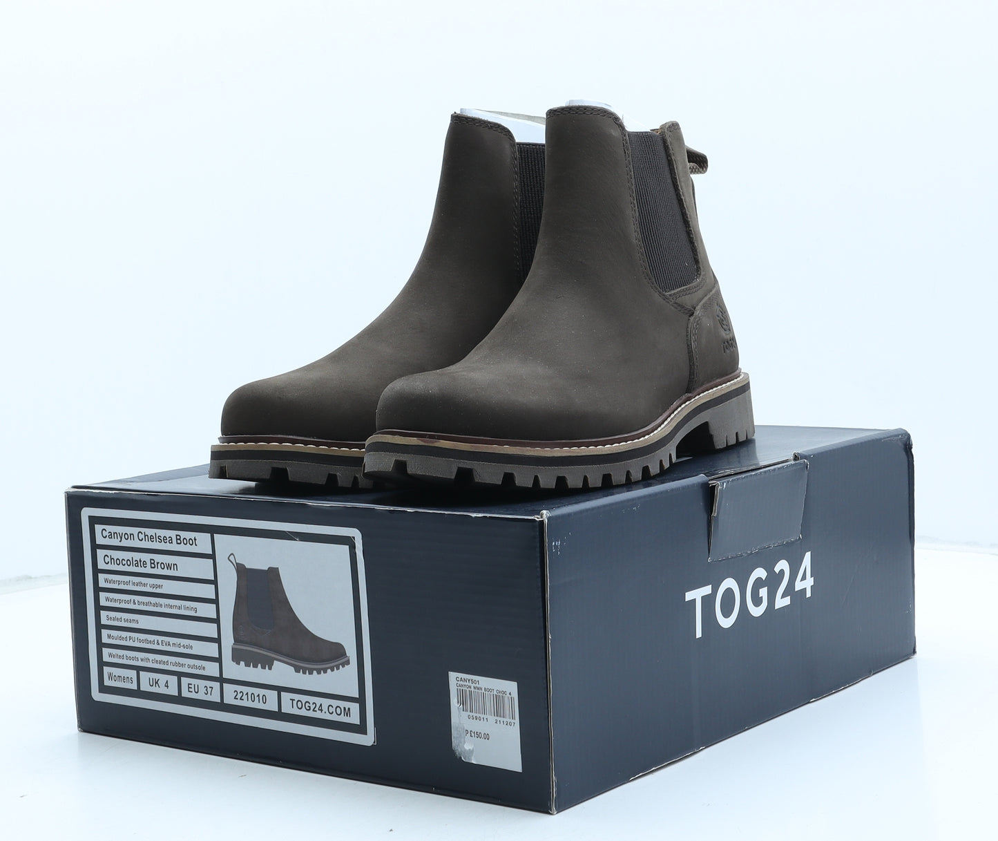 TOG24 Womens Brown Leather Chelsea Boot UK