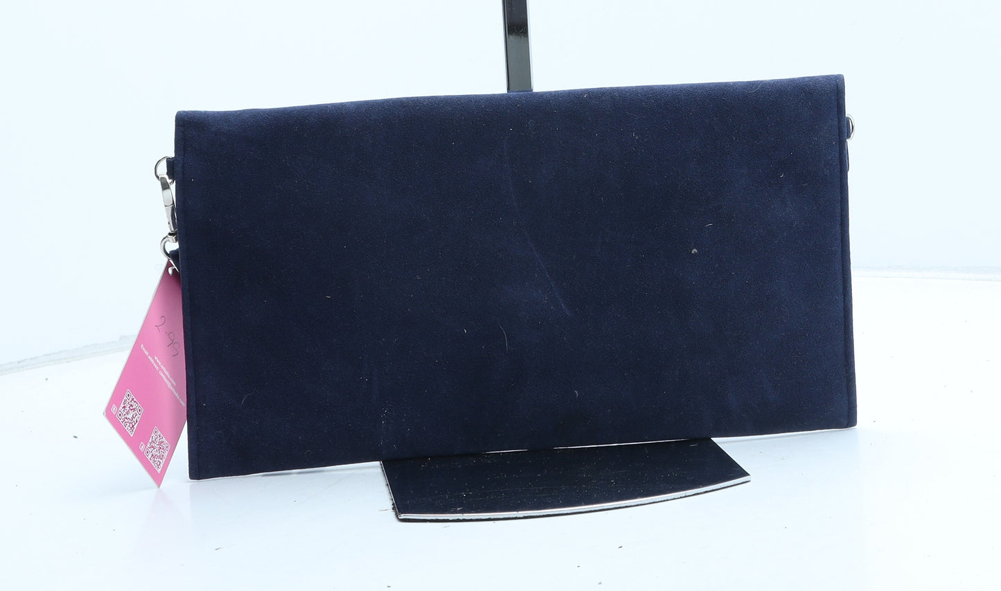 Anladia Womens Blue Polyester Clutch Size Medium