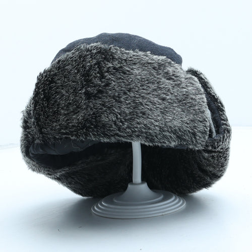Matalan Womens Grey Wool Trapper Hat One Size