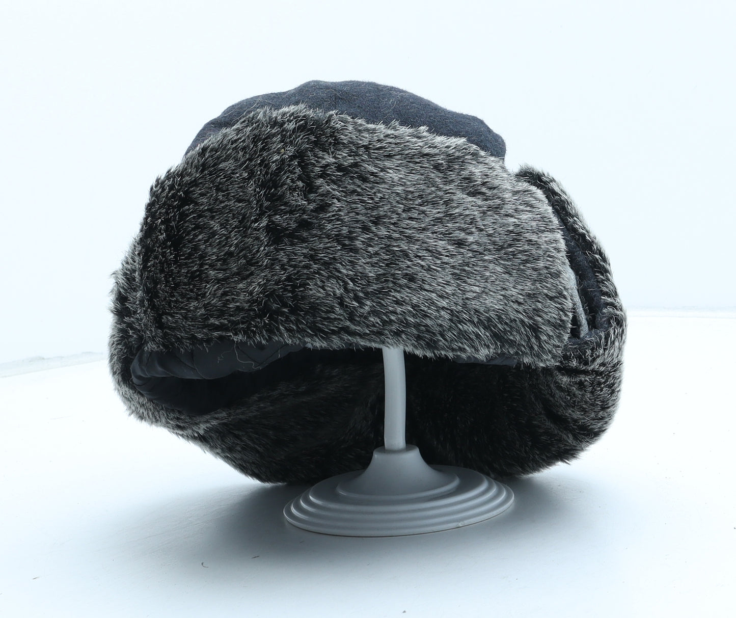 Matalan Womens Grey Wool Trapper Hat One Size