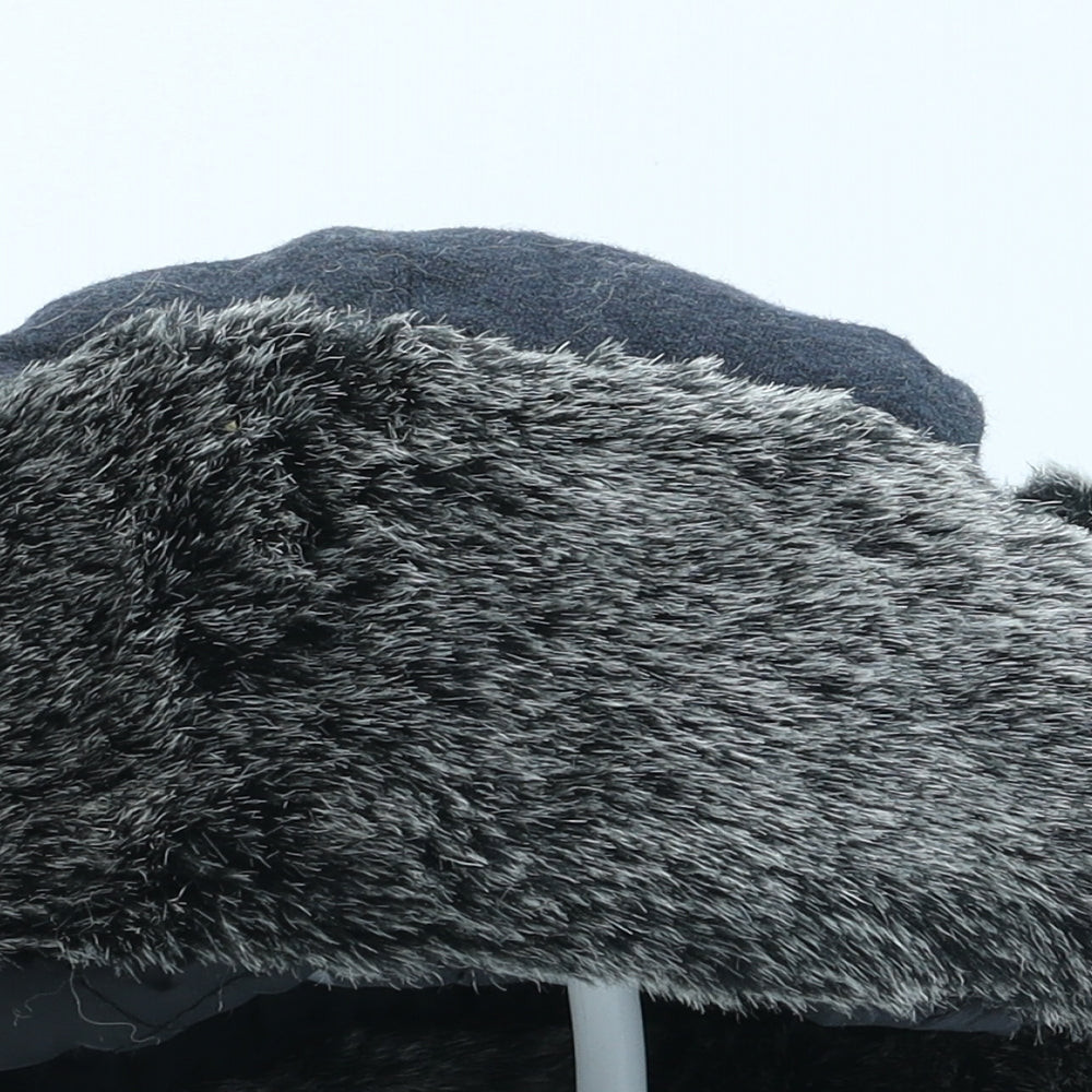 Matalan Womens Grey Wool Trapper Hat One Size