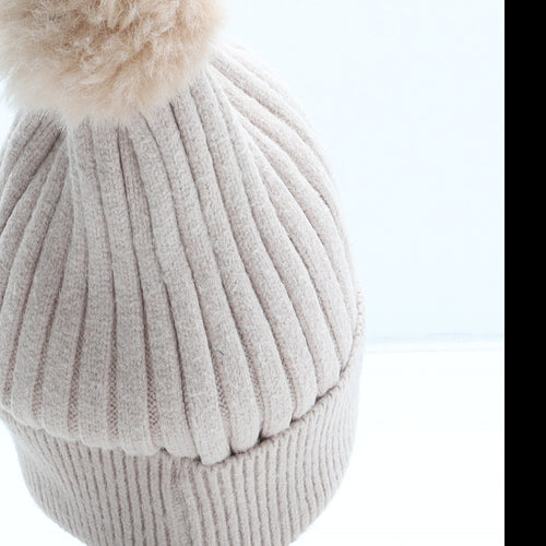 Primark Girls Pink Acrylic Bobble Hat One Size