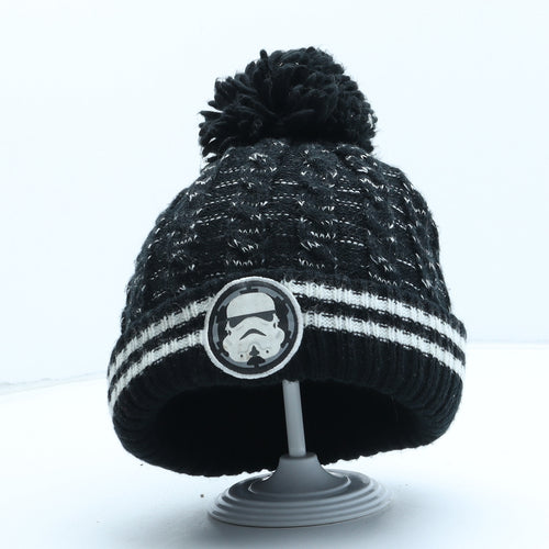 George Boys Black Acrylic Bobble Hat One Size - Star Wars Stormtrooper