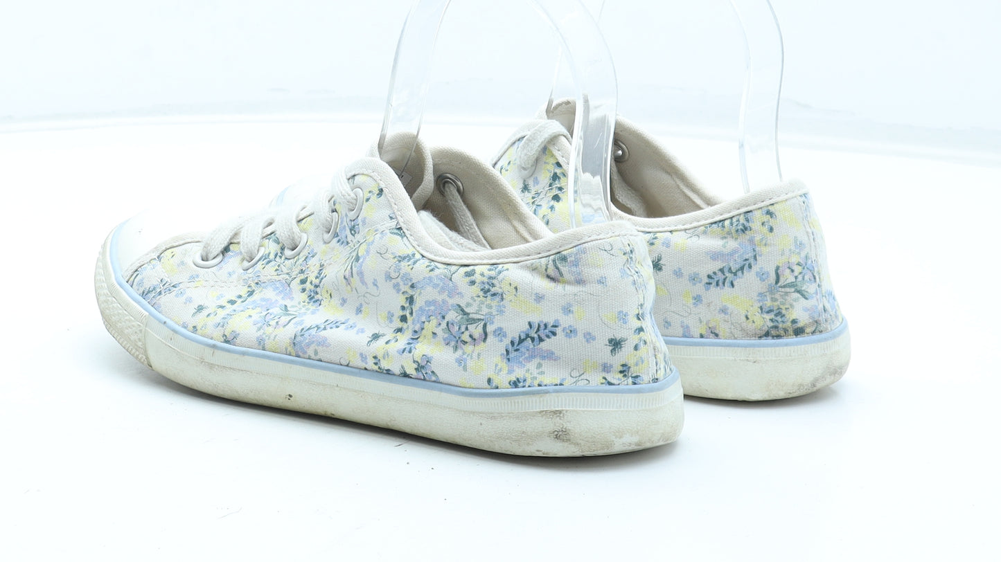 F&F Womens Multicoloured Floral Polyester Trainer UK
