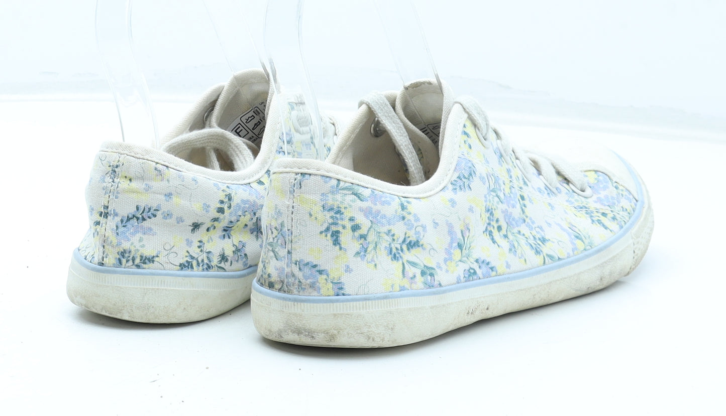 F&F Womens Multicoloured Floral Polyester Trainer UK