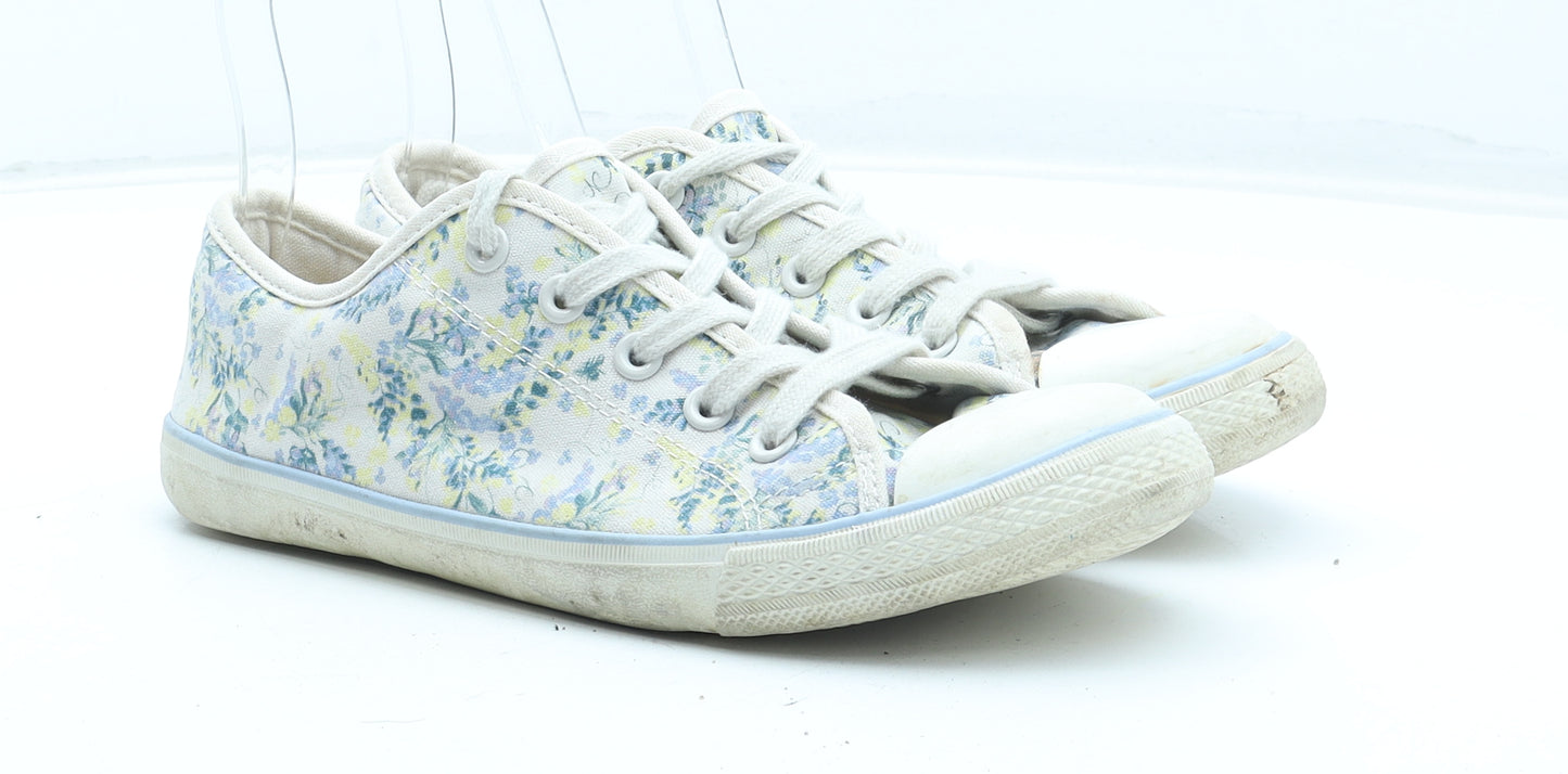 F&F Womens Multicoloured Floral Polyester Trainer UK