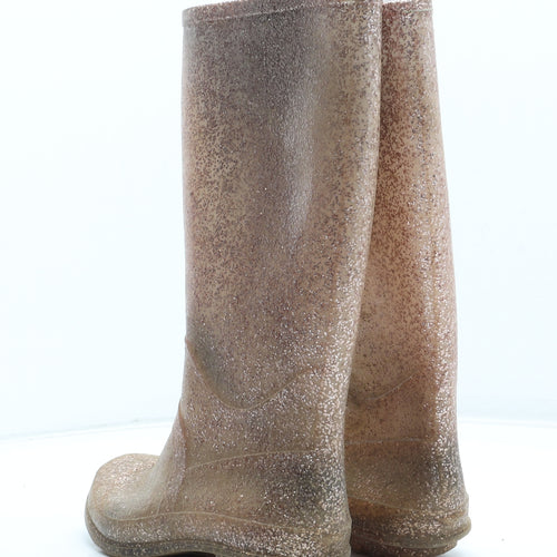 Preworn Girls Pink Rubber Wellies Boot UK 4