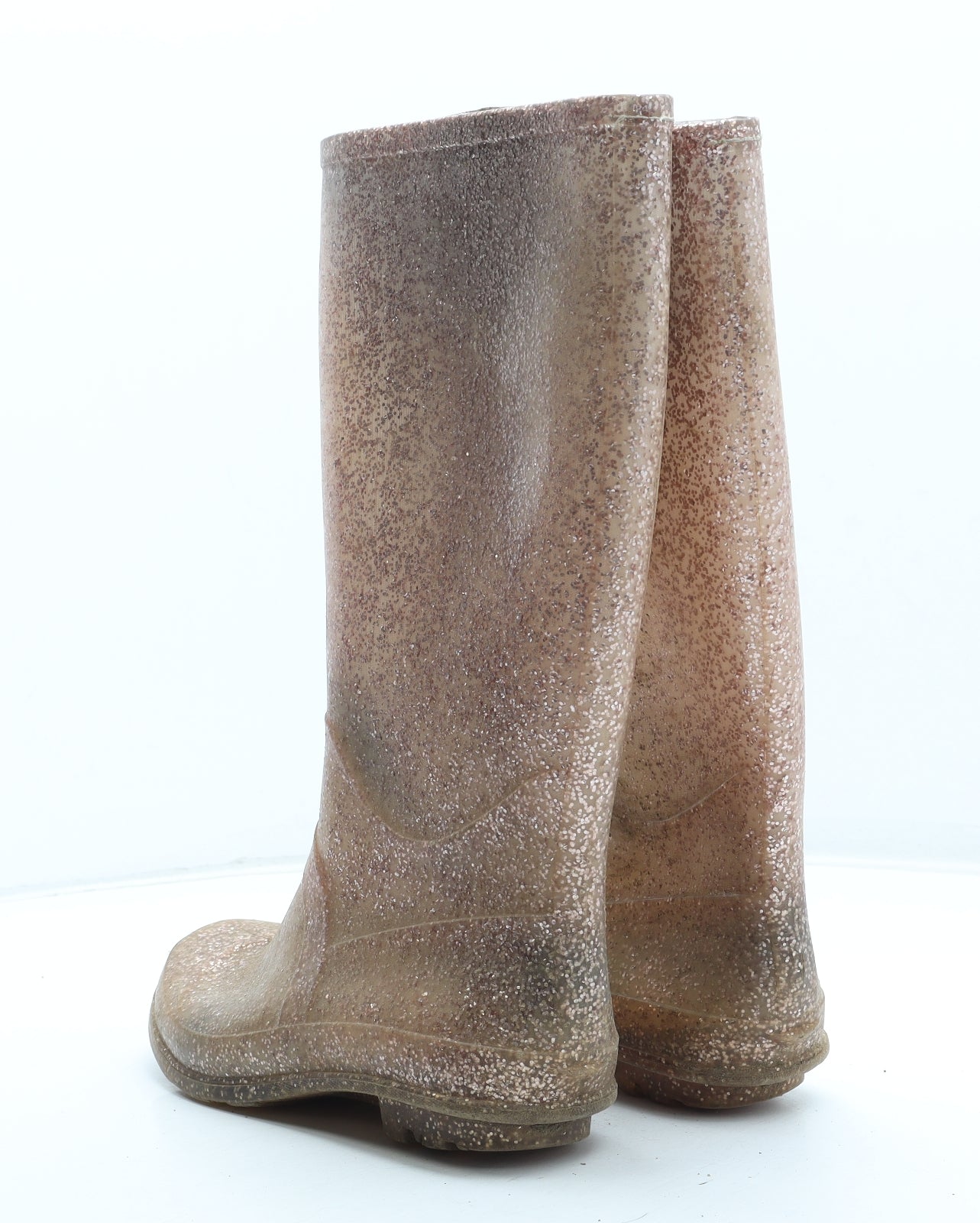 Preworn Girls Pink Rubber Wellies Boot UK 4