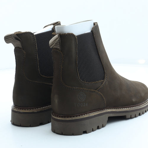 TOG24 Womens Brown Leather Chelsea Boot UK