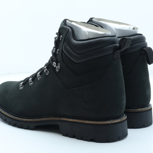 TOG24 Mens Black Leather Combat Boot UK 11 45
