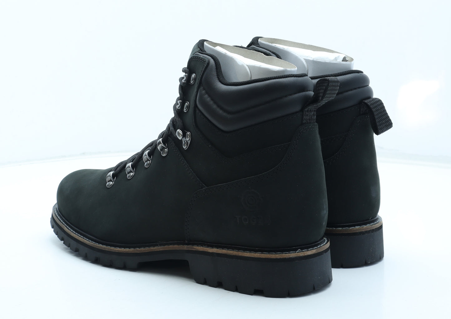 TOG24 Mens Black Leather Combat Boot UK 11 45