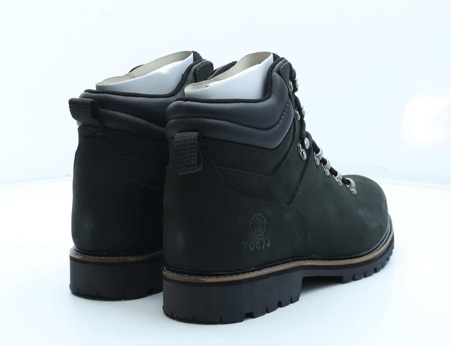 TOG24 Mens Black Leather Combat Boot UK 11 45