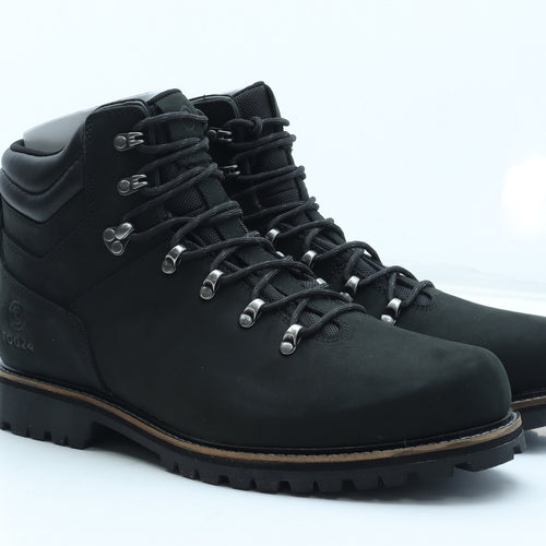 TOG24 Mens Black Leather Combat Boot UK 11 45