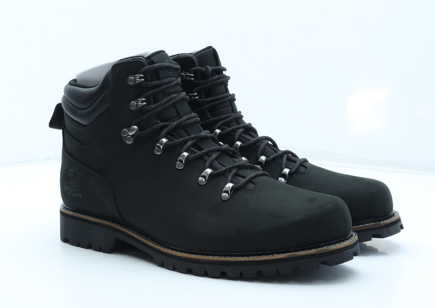 TOG24 Mens Black Leather Combat Boot UK 11 45