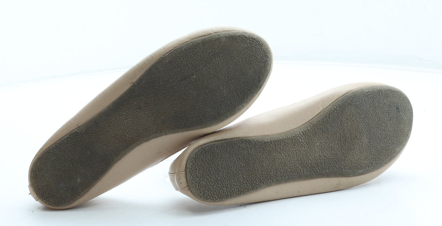 Atmosphere Womens Pink Polyester Ballet Flat UK