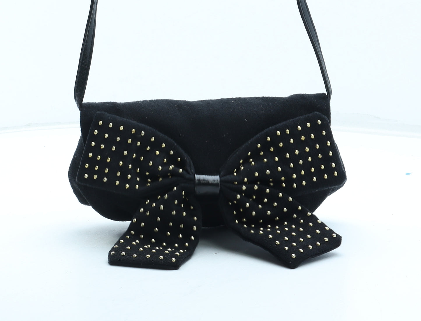 Topshop Womens Black Polyester Shoulder Bag Size Small