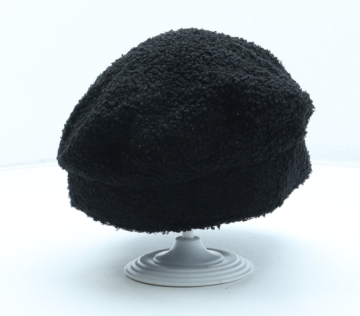 Preworn Womens Black Polyester Peaked Cap One Size