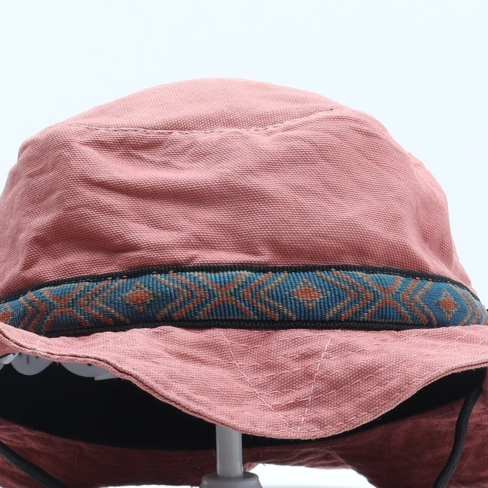 KAVU Womens Pink Cotton Bucket Hat One Size