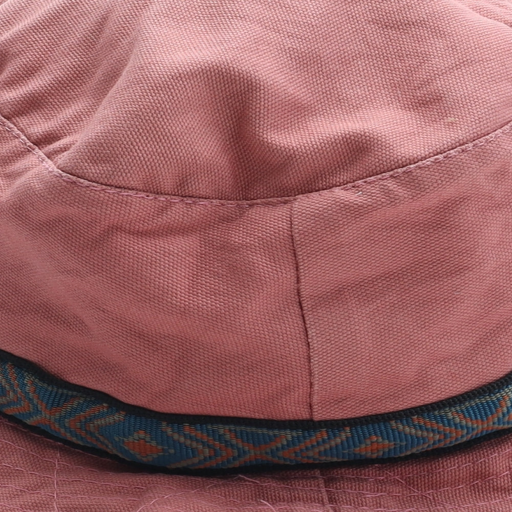 KAVU Womens Pink Cotton Bucket Hat One Size