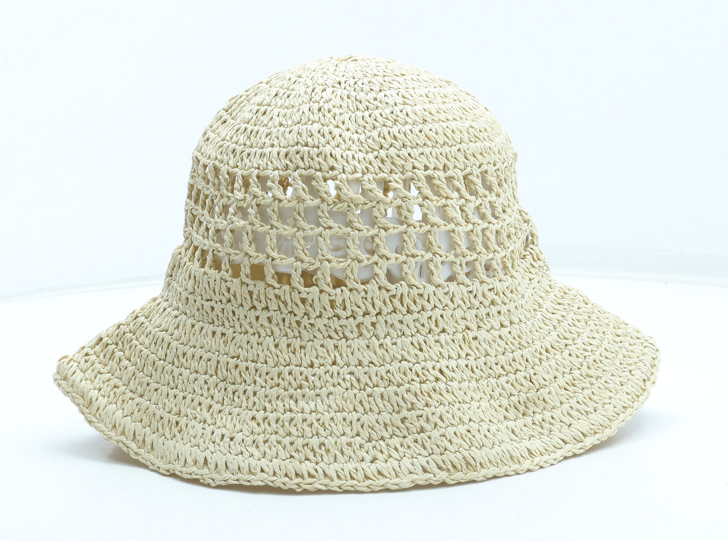 H&M Womens Beige Straw Sun Hat One Size