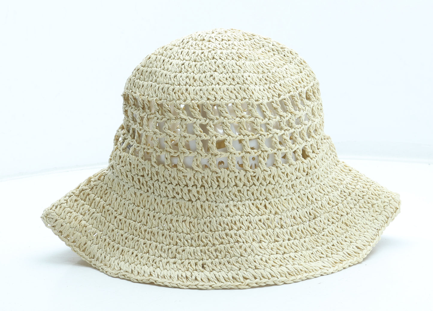 H&M Womens Beige Straw Sun Hat One Size