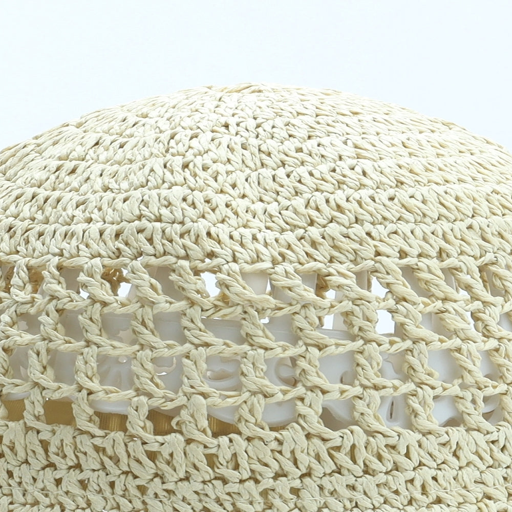 H&M Womens Beige Straw Sun Hat One Size
