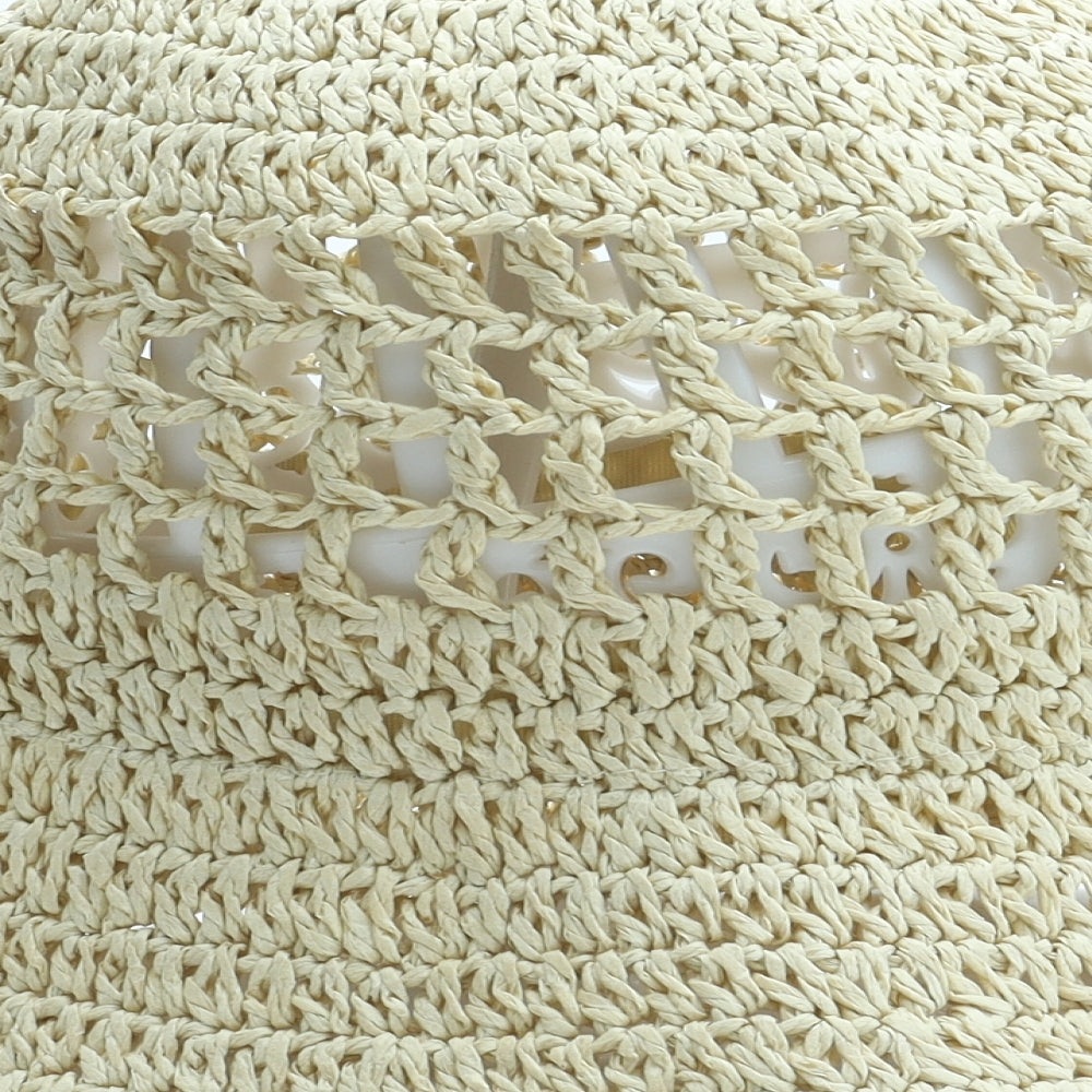H&M Womens Beige Straw Sun Hat One Size