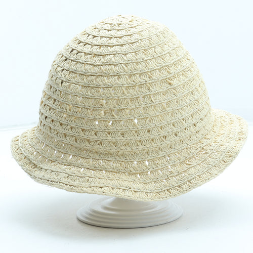 Primark Girls Beige Straw Sun Hat Size S - Size 12-24 months