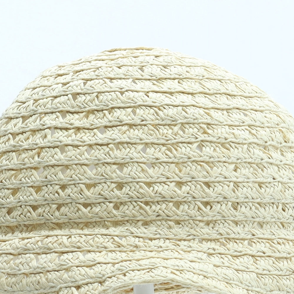 Primark Girls Beige Straw Sun Hat Size S - Size 12-24 months