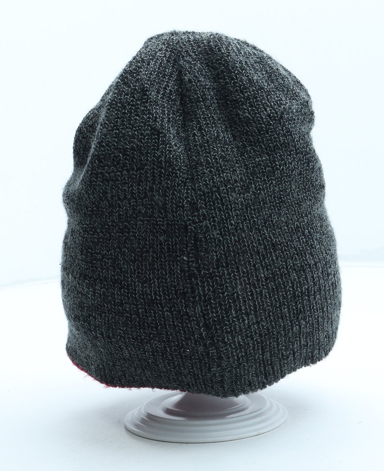 Dare Devil Mens Grey Acrylic Beanie One Size - Reversible The Punisher