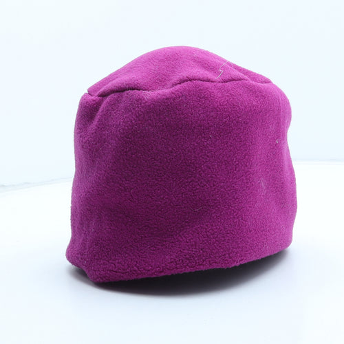 Preworn Womens Purple Polyester Beanie One Size