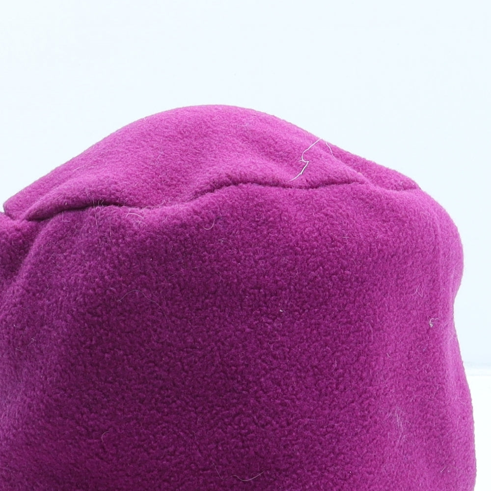 Preworn Womens Purple Polyester Beanie One Size