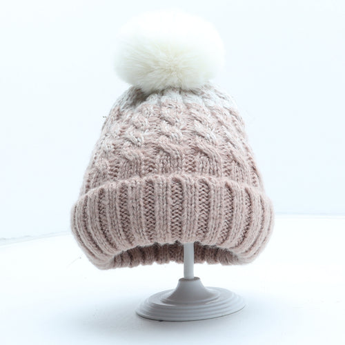 F&F Girls Pink Polyester Boonie Hat One Size - Size 11-13 Years