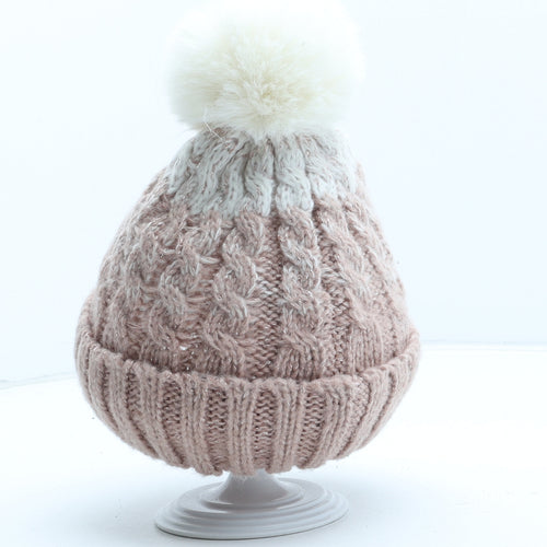 F&F Girls Pink Polyester Boonie Hat One Size - Size 11-13 Years