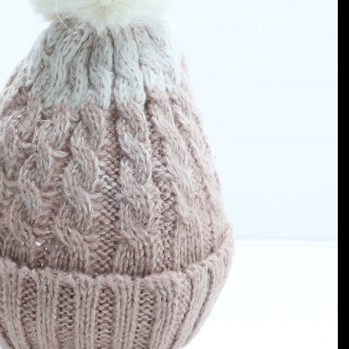 F&F Girls Pink Polyester Boonie Hat One Size - Size 11-13 Years