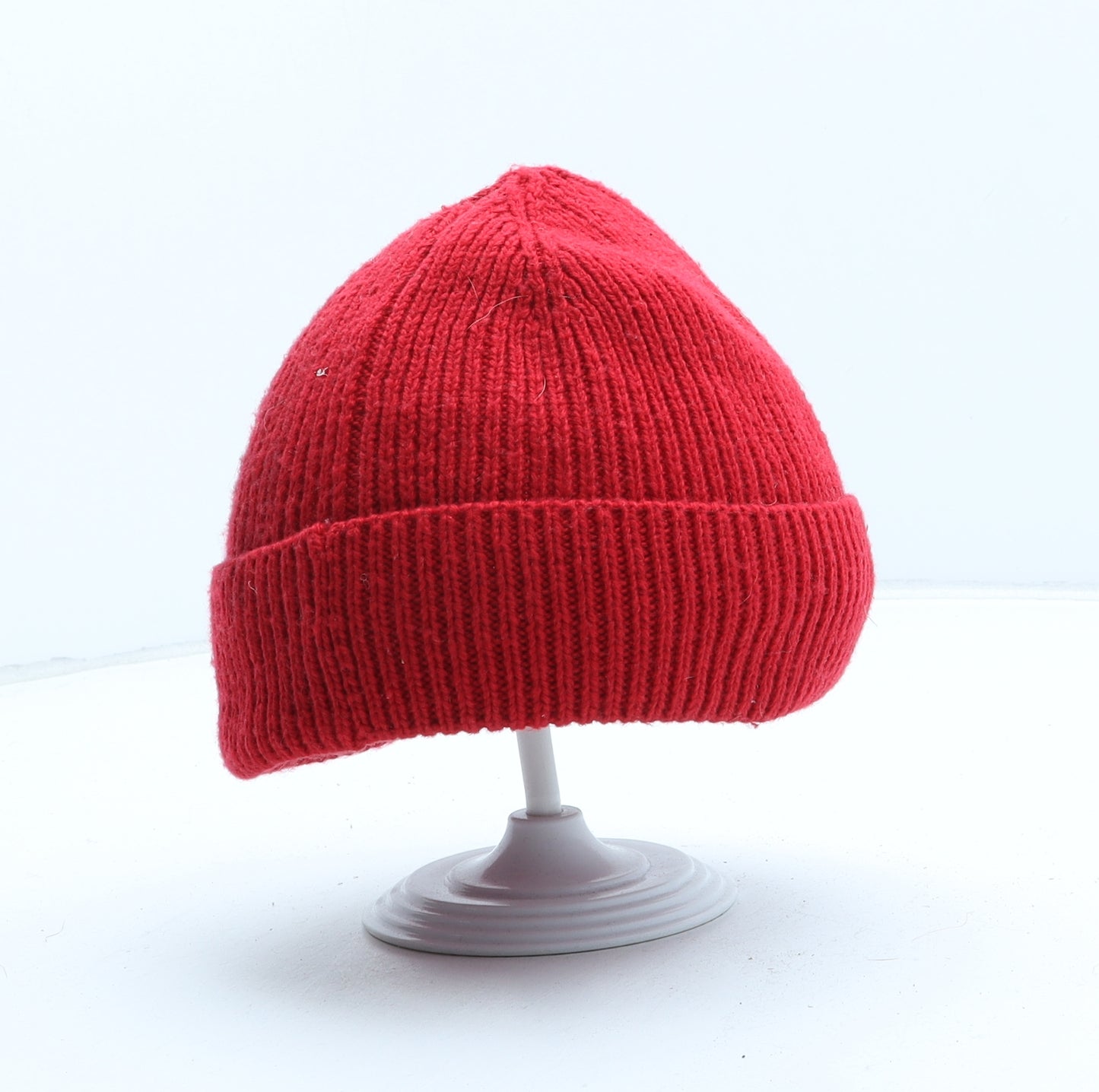 ASOS Womens Red Polyester Beanie One Size