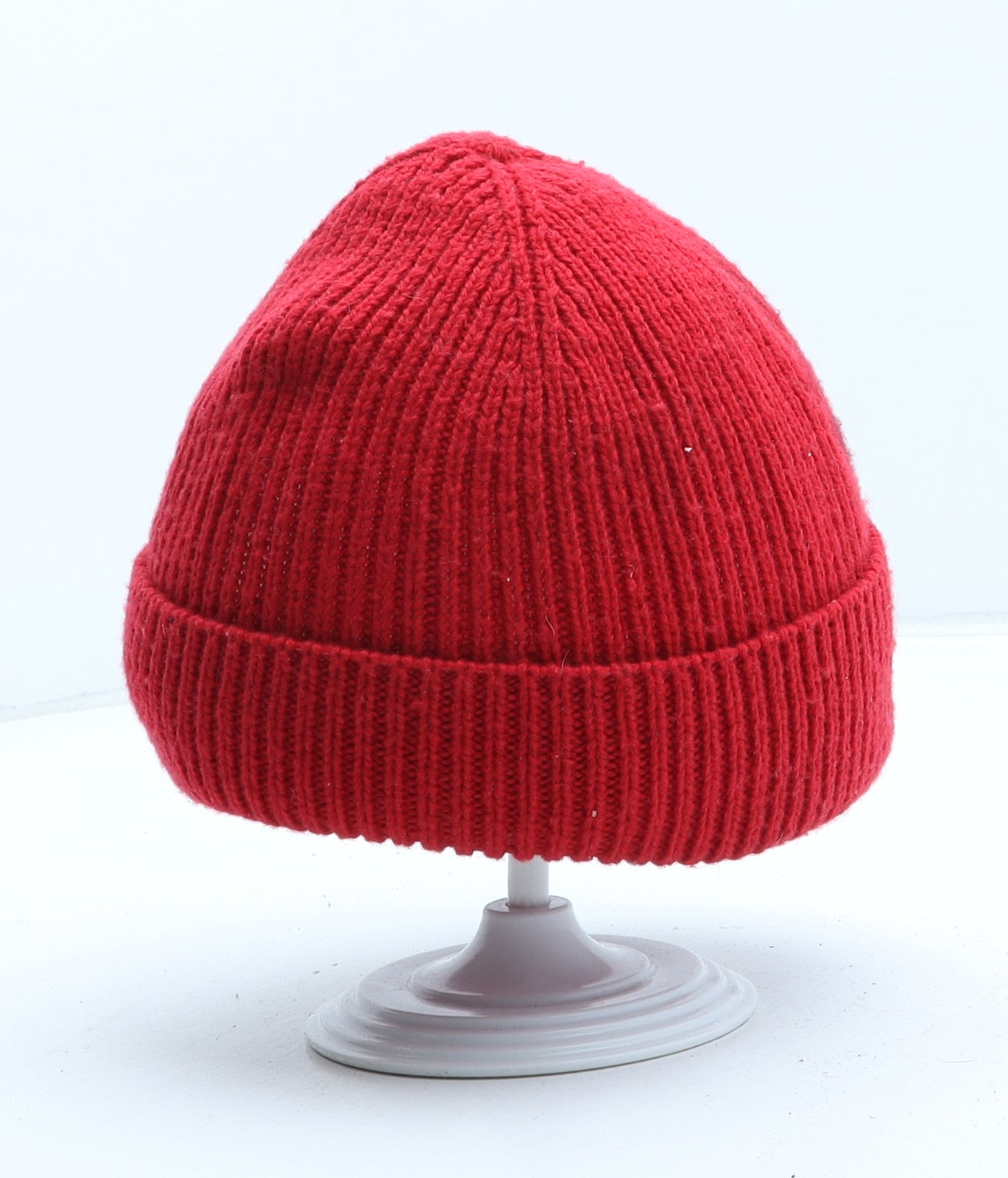 ASOS Womens Red Polyester Beanie One Size