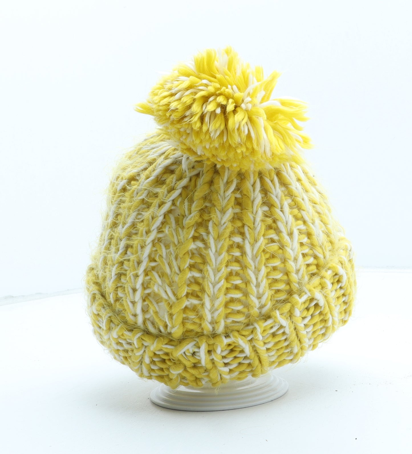 Mountain Warehouse Womens Yellow Acrylic Bobble Hat One Size