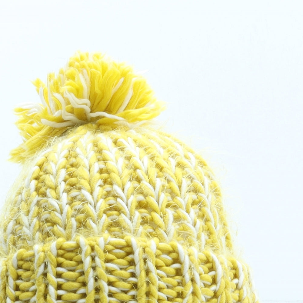 Mountain Warehouse Womens Yellow Acrylic Bobble Hat One Size