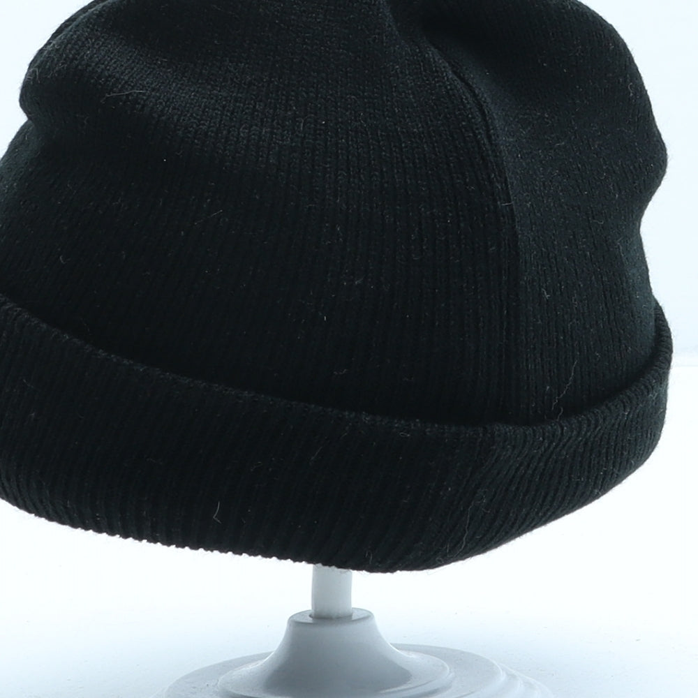 PEP&CO Girls Black Acrylic Beanie One Size
