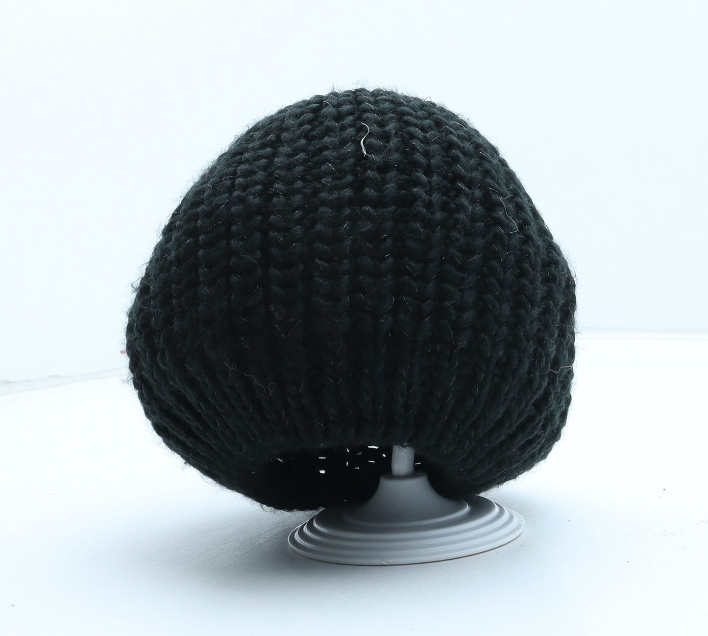 Preworn Womens Black Acrylic Beanie One Size