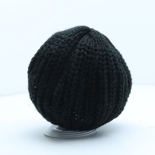 Preworn Womens Black Acrylic Beanie One Size