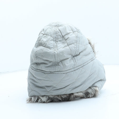 Preworn Girls Beige Acrylic Trapper Hat One Size